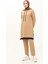 Aerobin Kumaş Garnili Tunik Pantolon Ikili Takım 1003-07 Vizon 2