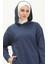 Kapüşonlu Spor Tunik 3007-23 Indigo 3