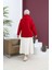 Kapüşonlu Sweatshirt 23002-06 Bordo 5