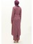 Yırtmaçlı Tunik Pantolon Ikili Takım 0664-04 Koyu Lila 5