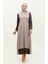 Payetli Abiye Elbise 0305-06 Bej 1