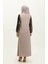 Payetli Abiye Elbise 0305-06 Bej 5