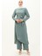 Yırtmaçlı Tunik Pantolon Ikili Takım 0664-06 Mint Yeşili 2