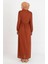 Kuşaklı Elbise 7979-01 Taba 3