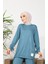 Kaşkorse Tunik Pantolon Ikili Takım 20039-02 Petrol 4