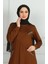 Püskül Detaylı Tunik Pantolon Ikili Takım 20042-07 Taba 3