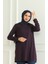 Yırtmaçlı Araboy Tunik 9140-06 Mor 3