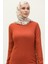 Düğme Detaylı Tunik Pantolon Ikili Takım 0101DA-03 Kiremit 3