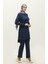 Düğme Detaylı Tunik Pantolon Ikili Takım 0101DA-05 Lacivert 2