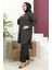 Kibrit Desenli Bayan Takım 2692H-01 Siyah 2
