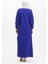 Taşlı Krep Abiye Elbise 0481-02 Saks 5