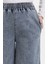 Beli Lastikli Kot Pantolon 1793C-01 Mavi 3