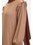 Fırfırlı Ferace 1055-06 Vizon 4