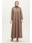 Fermuarlı Double Mevlana Ferace 2029-05 Vizon 2