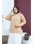 Kapüşonlu Sweatshirt 23002-01 Bej 1