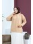 Kapüşonlu Sweatshirt 23002-01 Bej 4