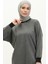 Bisiklet Yaka Sweatshirt 23012-01 Antrasit 3