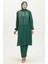 Taş Baskılı Abiye Tunik Pantolon Ikili Takım 0410-01 Zümrüt Yeşili 2