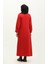 Iki Iplik Cepli Elbise 0274-03 Bordo 5