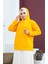 Kapüşonlu Sweatshirt 23002-09 Gold 3