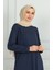 Yırtmaçlı Uzun Tunik 9141-07 Lacivert 3
