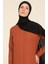 Fermuarlı Krep Ferace 3317-03 Kahverengi 4
