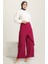 Dökümlü Pantolon Etek 3350-03 Fuşya 2