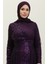 Payetli Abiye Elbise 5345A-06 Mor 3