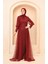 Payetli Abiye Elbise 5346-18 Bordo 2