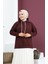 Kapüşonlu Sweatshirt 23002-04 Koyu Vişne 1