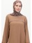 Bürümcük Kumaş Önü Şeritli Tunik 5105-02 Vizon 3