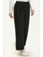 Beli Lastikli Bol Paça Pantolon 1143-01 Siyah 2