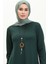 Kolyeli Tunik 2323-10 Zümrüt Yeşili 3