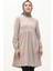 Büzgülü Tunik 7272-02 Bej 1