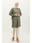 Rahat Kesim Desenli Salaş Tunik 8713A-01 Yeşil 2