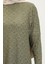 Rahat Kesim Desenli Salaş Tunik 8713A-01 Yeşil 4