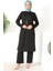 Kolyeli Tunik Pantolon Ikili Takım 8585-01 Siyah 2