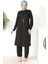 Kolyeli Tunik Pantolon Ikili Takım 8585-01 Siyah 3