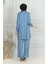 Püskül Detaylı Tunik Pantolon Ikili Takım 20042-06 Mavi 5