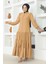Eteği Katlı Jessica Krep Ferace 0031-06 Vizon 1