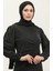 Alime Simli Abiye Elbise 0337-01 Siyah 3