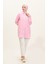 Çizgili Garnili Tunik 4823-07 Pembe 2
