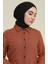 Ekose Viskon Emprime Tunik 6561-04 Kiremit 4