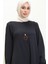 Kolyeli Uzun Tunik 2727-03 Lacivert 3
