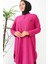 Büyük Beden Tunik Pantolon Ikili Takım 2691-09 Fuşya 3