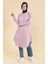 Cepli Düğmeli Tunik 6472-11 Pudra 2