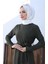 Kuşaklı Elbise 0582-04 Haki 3