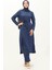Yırtmaçlı Tunik Pantolon Ikili Takım 0664-08 Indigo 2