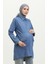 Tensel Kumaş Cepli Hamile Tunik 2700127-02 Kot Mavi 1