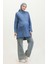 Tensel Kumaş Cepli Hamile Tunik 2700127-02 Kot Mavi 2